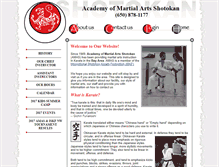 Tablet Screenshot of amaskarate.com
